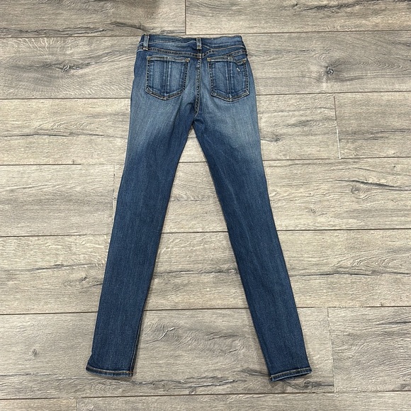 • Rag & Bone • Low Rise Skinny Jeans Preston Medium Blue 25 Women’s Stretch - Picture 5 of 6